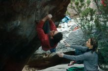 Bouldering in Hueco Tanks on 01/08/2020 with Blue Lizard Climbing and Yoga

Filename: SRM_20200108_1823250.jpg
Aperture: f/1.8
Shutter Speed: 1/125
Body: Canon EOS-1D Mark II
Lens: Canon EF 50mm f/1.8 II