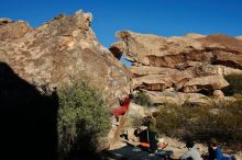 Bouldering in Hueco Tanks on 01/12/2020 with Blue Lizard Climbing and Yoga

Filename: SRM_20200112_1023070.jpg
Aperture: f/8.0
Shutter Speed: 1/320
Body: Canon EOS-1D Mark II
Lens: Canon EF 16-35mm f/2.8 L