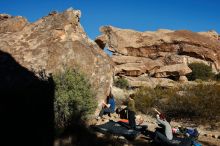 Bouldering in Hueco Tanks on 01/12/2020 with Blue Lizard Climbing and Yoga

Filename: SRM_20200112_1024300.jpg
Aperture: f/8.0
Shutter Speed: 1/320
Body: Canon EOS-1D Mark II
Lens: Canon EF 16-35mm f/2.8 L