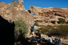 Bouldering in Hueco Tanks on 01/12/2020 with Blue Lizard Climbing and Yoga

Filename: SRM_20200112_1024350.jpg
Aperture: f/8.0
Shutter Speed: 1/320
Body: Canon EOS-1D Mark II
Lens: Canon EF 16-35mm f/2.8 L