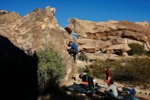 Bouldering in Hueco Tanks on 01/12/2020 with Blue Lizard Climbing and Yoga

Filename: SRM_20200112_1024580.jpg
Aperture: f/8.0
Shutter Speed: 1/320
Body: Canon EOS-1D Mark II
Lens: Canon EF 16-35mm f/2.8 L