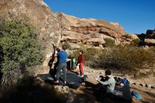 Bouldering in Hueco Tanks on 01/12/2020 with Blue Lizard Climbing and Yoga

Filename: SRM_20200112_1034250.jpg
Aperture: f/7.1
Shutter Speed: 1/320
Body: Canon EOS-1D Mark II
Lens: Canon EF 16-35mm f/2.8 L