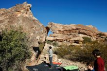 Bouldering in Hueco Tanks on 01/12/2020 with Blue Lizard Climbing and Yoga

Filename: SRM_20200112_1041570.jpg
Aperture: f/7.1
Shutter Speed: 1/320
Body: Canon EOS-1D Mark II
Lens: Canon EF 16-35mm f/2.8 L