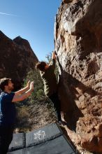 Bouldering in Hueco Tanks on 01/12/2020 with Blue Lizard Climbing and Yoga

Filename: SRM_20200112_1047480.jpg
Aperture: f/7.1
Shutter Speed: 1/400
Body: Canon EOS-1D Mark II
Lens: Canon EF 16-35mm f/2.8 L