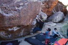 Bouldering in Hueco Tanks on 01/12/2020 with Blue Lizard Climbing and Yoga

Filename: SRM_20200112_1053320.jpg
Aperture: f/5.6
Shutter Speed: 1/400
Body: Canon EOS-1D Mark II
Lens: Canon EF 16-35mm f/2.8 L