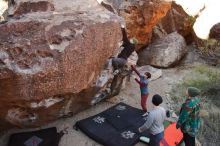 Bouldering in Hueco Tanks on 01/12/2020 with Blue Lizard Climbing and Yoga

Filename: SRM_20200112_1053530.jpg
Aperture: f/5.6
Shutter Speed: 1/400
Body: Canon EOS-1D Mark II
Lens: Canon EF 16-35mm f/2.8 L