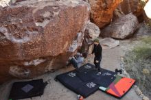 Bouldering in Hueco Tanks on 01/12/2020 with Blue Lizard Climbing and Yoga

Filename: SRM_20200112_1056560.jpg
Aperture: f/5.6
Shutter Speed: 1/250
Body: Canon EOS-1D Mark II
Lens: Canon EF 16-35mm f/2.8 L