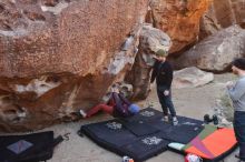 Bouldering in Hueco Tanks on 01/12/2020 with Blue Lizard Climbing and Yoga

Filename: SRM_20200112_1058410.jpg
Aperture: f/5.6
Shutter Speed: 1/200
Body: Canon EOS-1D Mark II
Lens: Canon EF 16-35mm f/2.8 L