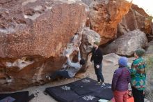 Bouldering in Hueco Tanks on 01/12/2020 with Blue Lizard Climbing and Yoga

Filename: SRM_20200112_1100030.jpg
Aperture: f/5.6
Shutter Speed: 1/250
Body: Canon EOS-1D Mark II
Lens: Canon EF 16-35mm f/2.8 L