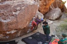 Bouldering in Hueco Tanks on 01/12/2020 with Blue Lizard Climbing and Yoga

Filename: SRM_20200112_1104570.jpg
Aperture: f/5.6
Shutter Speed: 1/250
Body: Canon EOS-1D Mark II
Lens: Canon EF 16-35mm f/2.8 L