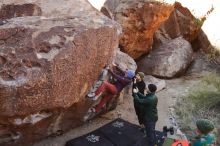 Bouldering in Hueco Tanks on 01/12/2020 with Blue Lizard Climbing and Yoga

Filename: SRM_20200112_1105040.jpg
Aperture: f/5.6
Shutter Speed: 1/320
Body: Canon EOS-1D Mark II
Lens: Canon EF 16-35mm f/2.8 L