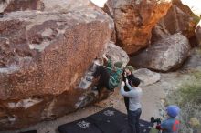 Bouldering in Hueco Tanks on 01/12/2020 with Blue Lizard Climbing and Yoga

Filename: SRM_20200112_1108420.jpg
Aperture: f/5.6
Shutter Speed: 1/320
Body: Canon EOS-1D Mark II
Lens: Canon EF 16-35mm f/2.8 L