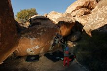 Bouldering in Hueco Tanks on 01/12/2020 with Blue Lizard Climbing and Yoga

Filename: SRM_20200112_1113530.jpg
Aperture: f/8.0
Shutter Speed: 1/250
Body: Canon EOS-1D Mark II
Lens: Canon EF 16-35mm f/2.8 L