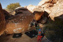 Bouldering in Hueco Tanks on 01/12/2020 with Blue Lizard Climbing and Yoga

Filename: SRM_20200112_1114020.jpg
Aperture: f/8.0
Shutter Speed: 1/250
Body: Canon EOS-1D Mark II
Lens: Canon EF 16-35mm f/2.8 L