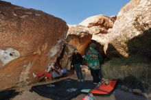 Bouldering in Hueco Tanks on 01/12/2020 with Blue Lizard Climbing and Yoga

Filename: SRM_20200112_1122420.jpg
Aperture: f/8.0
Shutter Speed: 1/250
Body: Canon EOS-1D Mark II
Lens: Canon EF 16-35mm f/2.8 L