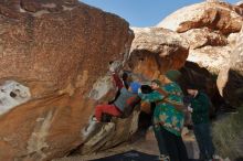 Bouldering in Hueco Tanks on 01/12/2020 with Blue Lizard Climbing and Yoga

Filename: SRM_20200112_1123010.jpg
Aperture: f/8.0
Shutter Speed: 1/250
Body: Canon EOS-1D Mark II
Lens: Canon EF 16-35mm f/2.8 L