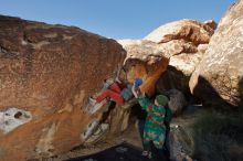 Bouldering in Hueco Tanks on 01/12/2020 with Blue Lizard Climbing and Yoga

Filename: SRM_20200112_1123250.jpg
Aperture: f/8.0
Shutter Speed: 1/250
Body: Canon EOS-1D Mark II
Lens: Canon EF 16-35mm f/2.8 L