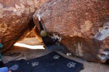 Bouldering in Hueco Tanks on 01/12/2020 with Blue Lizard Climbing and Yoga

Filename: SRM_20200112_1130490.jpg
Aperture: f/5.0
Shutter Speed: 1/250
Body: Canon EOS-1D Mark II
Lens: Canon EF 16-35mm f/2.8 L