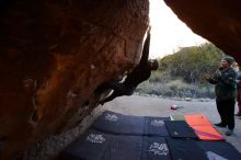 Bouldering in Hueco Tanks on 01/12/2020 with Blue Lizard Climbing and Yoga

Filename: SRM_20200112_1138140.jpg
Aperture: f/5.0
Shutter Speed: 1/250
Body: Canon EOS-1D Mark II
Lens: Canon EF 16-35mm f/2.8 L