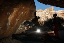 Bouldering in Hueco Tanks on 01/12/2020 with Blue Lizard Climbing and Yoga

Filename: SRM_20200112_1146080.jpg
Aperture: f/8.0
Shutter Speed: 1/250
Body: Canon EOS-1D Mark II
Lens: Canon EF 16-35mm f/2.8 L