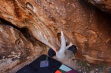 Bouldering in Hueco Tanks on 01/12/2020 with Blue Lizard Climbing and Yoga

Filename: SRM_20200112_1152000.jpg
Aperture: f/4.5
Shutter Speed: 1/250
Body: Canon EOS-1D Mark II
Lens: Canon EF 16-35mm f/2.8 L