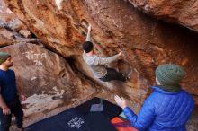 Bouldering in Hueco Tanks on 01/12/2020 with Blue Lizard Climbing and Yoga

Filename: SRM_20200112_1152090.jpg
Aperture: f/4.5
Shutter Speed: 1/250
Body: Canon EOS-1D Mark II
Lens: Canon EF 16-35mm f/2.8 L