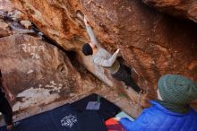 Bouldering in Hueco Tanks on 01/12/2020 with Blue Lizard Climbing and Yoga

Filename: SRM_20200112_1153080.jpg
Aperture: f/4.5
Shutter Speed: 1/250
Body: Canon EOS-1D Mark II
Lens: Canon EF 16-35mm f/2.8 L