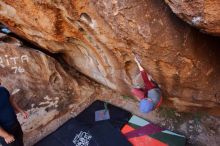 Bouldering in Hueco Tanks on 01/12/2020 with Blue Lizard Climbing and Yoga

Filename: SRM_20200112_1154410.jpg
Aperture: f/4.0
Shutter Speed: 1/250
Body: Canon EOS-1D Mark II
Lens: Canon EF 16-35mm f/2.8 L