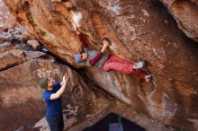 Bouldering in Hueco Tanks on 01/12/2020 with Blue Lizard Climbing and Yoga

Filename: SRM_20200112_1155060.jpg
Aperture: f/5.0
Shutter Speed: 1/250
Body: Canon EOS-1D Mark II
Lens: Canon EF 16-35mm f/2.8 L