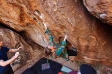 Bouldering in Hueco Tanks on 01/12/2020 with Blue Lizard Climbing and Yoga

Filename: SRM_20200112_1158090.jpg
Aperture: f/4.0
Shutter Speed: 1/250
Body: Canon EOS-1D Mark II
Lens: Canon EF 16-35mm f/2.8 L