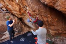 Bouldering in Hueco Tanks on 01/12/2020 with Blue Lizard Climbing and Yoga

Filename: SRM_20200112_1203530.jpg
Aperture: f/4.5
Shutter Speed: 1/250
Body: Canon EOS-1D Mark II
Lens: Canon EF 16-35mm f/2.8 L