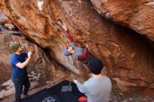 Bouldering in Hueco Tanks on 01/12/2020 with Blue Lizard Climbing and Yoga

Filename: SRM_20200112_1203580.jpg
Aperture: f/4.5
Shutter Speed: 1/250
Body: Canon EOS-1D Mark II
Lens: Canon EF 16-35mm f/2.8 L