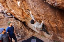 Bouldering in Hueco Tanks on 01/12/2020 with Blue Lizard Climbing and Yoga

Filename: SRM_20200112_1205190.jpg
Aperture: f/4.0
Shutter Speed: 1/250
Body: Canon EOS-1D Mark II
Lens: Canon EF 16-35mm f/2.8 L