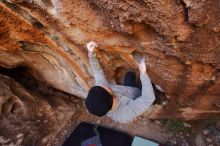 Bouldering in Hueco Tanks on 01/12/2020 with Blue Lizard Climbing and Yoga

Filename: SRM_20200112_1210110.jpg
Aperture: f/4.5
Shutter Speed: 1/250
Body: Canon EOS-1D Mark II
Lens: Canon EF 16-35mm f/2.8 L