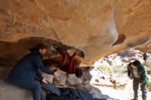 Bouldering in Hueco Tanks on 01/12/2020 with Blue Lizard Climbing and Yoga

Filename: SRM_20200112_1312260.jpg
Aperture: f/6.3
Shutter Speed: 1/250
Body: Canon EOS-1D Mark II
Lens: Canon EF 16-35mm f/2.8 L