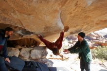 Bouldering in Hueco Tanks on 01/12/2020 with Blue Lizard Climbing and Yoga

Filename: SRM_20200112_1312560.jpg
Aperture: f/6.3
Shutter Speed: 1/250
Body: Canon EOS-1D Mark II
Lens: Canon EF 16-35mm f/2.8 L