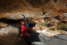 Bouldering in Hueco Tanks on 01/12/2020 with Blue Lizard Climbing and Yoga

Filename: SRM_20200112_1317280.jpg
Aperture: f/8.0
Shutter Speed: 1/250
Body: Canon EOS-1D Mark II
Lens: Canon EF 16-35mm f/2.8 L