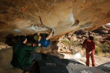 Bouldering in Hueco Tanks on 01/12/2020 with Blue Lizard Climbing and Yoga

Filename: SRM_20200112_1320520.jpg
Aperture: f/8.0
Shutter Speed: 1/250
Body: Canon EOS-1D Mark II
Lens: Canon EF 16-35mm f/2.8 L