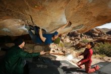 Bouldering in Hueco Tanks on 01/12/2020 with Blue Lizard Climbing and Yoga

Filename: SRM_20200112_1321040.jpg
Aperture: f/8.0
Shutter Speed: 1/250
Body: Canon EOS-1D Mark II
Lens: Canon EF 16-35mm f/2.8 L