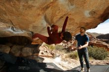 Bouldering in Hueco Tanks on 01/12/2020 with Blue Lizard Climbing and Yoga

Filename: SRM_20200112_1323030.jpg
Aperture: f/8.0
Shutter Speed: 1/250
Body: Canon EOS-1D Mark II
Lens: Canon EF 16-35mm f/2.8 L