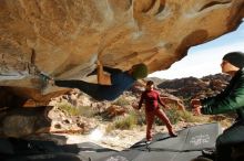 Bouldering in Hueco Tanks on 01/12/2020 with Blue Lizard Climbing and Yoga

Filename: SRM_20200112_1324150.jpg
Aperture: f/8.0
Shutter Speed: 1/250
Body: Canon EOS-1D Mark II
Lens: Canon EF 16-35mm f/2.8 L