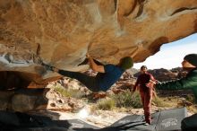 Bouldering in Hueco Tanks on 01/12/2020 with Blue Lizard Climbing and Yoga

Filename: SRM_20200112_1324360.jpg
Aperture: f/8.0
Shutter Speed: 1/250
Body: Canon EOS-1D Mark II
Lens: Canon EF 16-35mm f/2.8 L