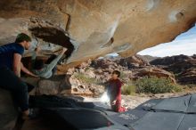 Bouldering in Hueco Tanks on 01/12/2020 with Blue Lizard Climbing and Yoga

Filename: SRM_20200112_1332330.jpg
Aperture: f/8.0
Shutter Speed: 1/250
Body: Canon EOS-1D Mark II
Lens: Canon EF 16-35mm f/2.8 L