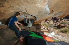 Bouldering in Hueco Tanks on 01/12/2020 with Blue Lizard Climbing and Yoga

Filename: SRM_20200112_1350190.jpg
Aperture: f/8.0
Shutter Speed: 1/250
Body: Canon EOS-1D Mark II
Lens: Canon EF 16-35mm f/2.8 L