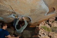 Bouldering in Hueco Tanks on 01/12/2020 with Blue Lizard Climbing and Yoga

Filename: SRM_20200112_1351380.jpg
Aperture: f/8.0
Shutter Speed: 1/250
Body: Canon EOS-1D Mark II
Lens: Canon EF 16-35mm f/2.8 L