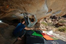 Bouldering in Hueco Tanks on 01/12/2020 with Blue Lizard Climbing and Yoga

Filename: SRM_20200112_1352580.jpg
Aperture: f/8.0
Shutter Speed: 1/250
Body: Canon EOS-1D Mark II
Lens: Canon EF 16-35mm f/2.8 L