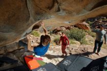 Bouldering in Hueco Tanks on 01/12/2020 with Blue Lizard Climbing and Yoga

Filename: SRM_20200112_1413490.jpg
Aperture: f/8.0
Shutter Speed: 1/250
Body: Canon EOS-1D Mark II
Lens: Canon EF 16-35mm f/2.8 L