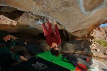 Bouldering in Hueco Tanks on 01/12/2020 with Blue Lizard Climbing and Yoga

Filename: SRM_20200112_1418240.jpg
Aperture: f/8.0
Shutter Speed: 1/250
Body: Canon EOS-1D Mark II
Lens: Canon EF 16-35mm f/2.8 L