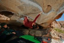 Bouldering in Hueco Tanks on 01/12/2020 with Blue Lizard Climbing and Yoga

Filename: SRM_20200112_1418340.jpg
Aperture: f/8.0
Shutter Speed: 1/250
Body: Canon EOS-1D Mark II
Lens: Canon EF 16-35mm f/2.8 L