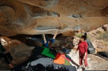 Bouldering in Hueco Tanks on 01/12/2020 with Blue Lizard Climbing and Yoga

Filename: SRM_20200112_1445290.jpg
Aperture: f/8.0
Shutter Speed: 1/250
Body: Canon EOS-1D Mark II
Lens: Canon EF 16-35mm f/2.8 L